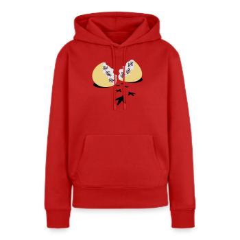 Prison break - Sweat à capuche Premium bio Femme - rouge - Devant - Julia (174cm)