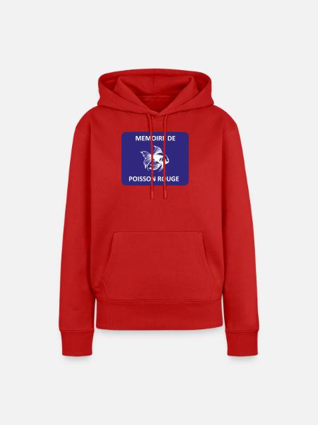 Goldfisch-Gedächtnis - Frauen Premium Bio Hoodie - Rot