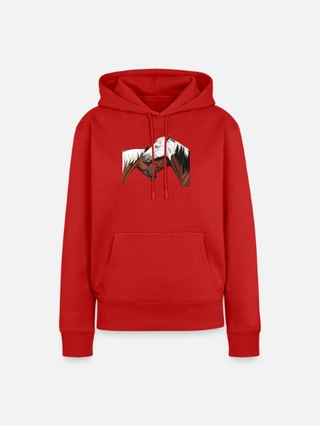 Pferde Verbindung - beste Freunde - Frauen Premium Bio Hoodie - Rot
