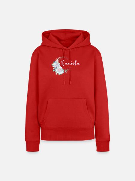 Für Daniela - Frauen Premium Bio Hoodie - Rot