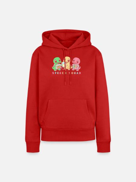 Sprachtherapeut Logopäde Logopädie - Frauen Premium Bio Hoodie - Rot