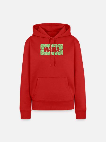 Maira als Vorname - Frauen Premium Bio Hoodie - Rot