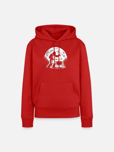 Bigfoot Koch - Frauen Premium Bio Hoodie - Rot