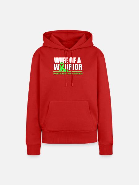 Autounfall Schädel-Hirn-Trauma Schädelhirntrauma - Frauen Premium Bio Hoodie - Rot