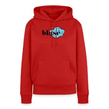 Blasé - Frauen Premium Bio Hoodie - Rot - Vorne - Julia (174cm)