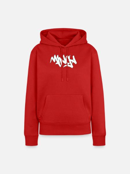 Graffiti Mibga Neon Schriftzug - Frauen Premium Bio Hoodie - Rot