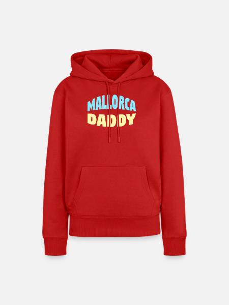 Mallorca Daddy - Frauen Premium Bio Hoodie - Rot
