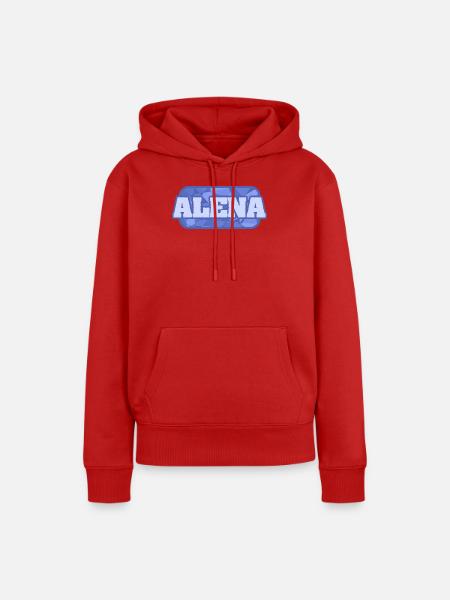 Alena als Geschenkidee - Frauen Premium Bio Hoodie - Rot