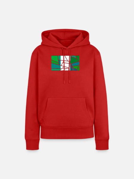 Flagge Nigeria - Frauen Premium Bio Hoodie - Rot