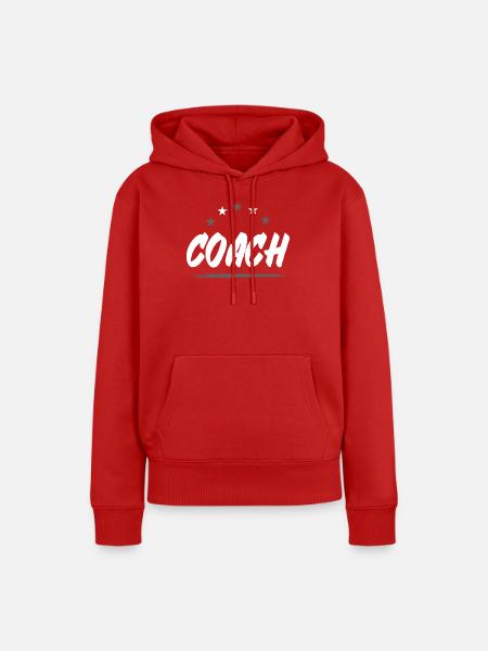 Coach Trainer - Frauen Premium Bio Hoodie - Rot