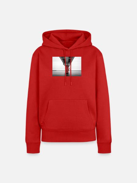 Seebrücke Zingst - Fischland Darss - Frauen Premium Bio Hoodie - Rot