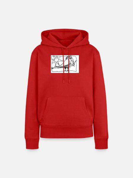 Alte Botschaft - Frauen Premium Bio Hoodie - Rot