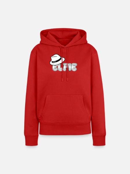 Vorname Elfie - Frauen Premium Bio Hoodie - Rot