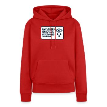 Lustiger Mitarbeiter HR Mitarbeiter Manager Männer Frauen - Frauen Premium Bio Hoodie - Rot - Vorne - Julia (174cm)