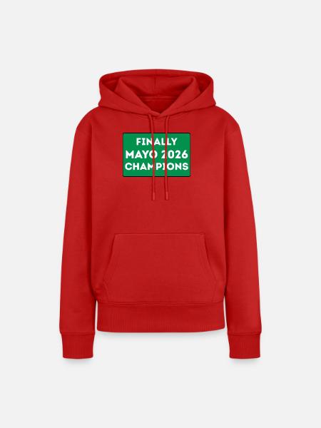Mayo Champions 2026 - Frauen Premium Bio Hoodie - Rot