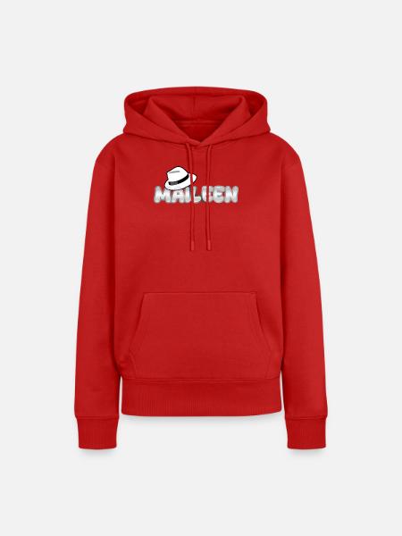 Vorname Maileen - Frauen Premium Bio Hoodie - Rot