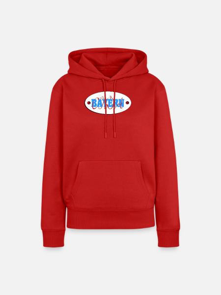 Bayern, Bayern Oida, Bavaria, Bayernwappen - Frauen Premium Bio Hoodie - Rot