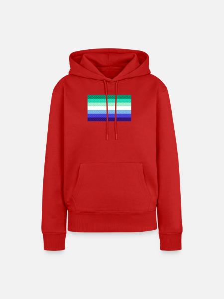 Homosexuelle Flagge - Frauen Premium Bio Hoodie - Rot