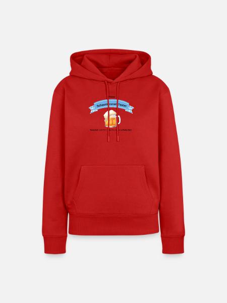 Schaumkronen Tester Bier - Frauen Premium Bio Hoodie - Rot
