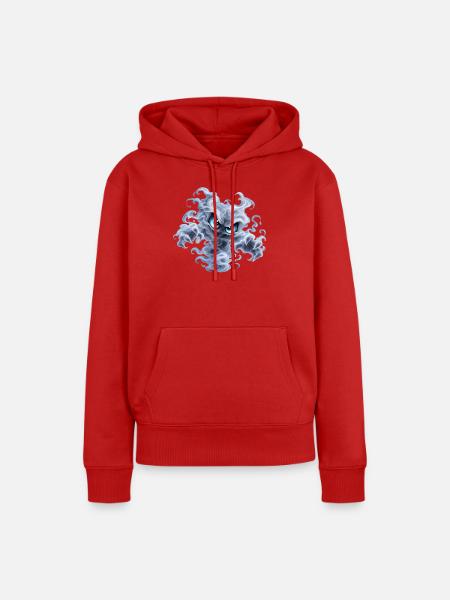 Nebelgeist - Monster unter dem Bett Party - Frauen Premium Bio Hoodie - Rot