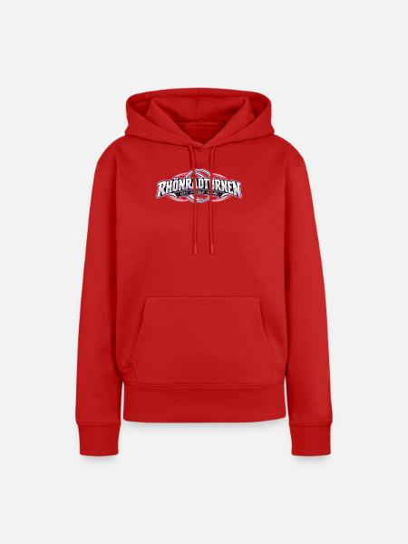Rhönradturnen Logo Kraft Balance - Frauen Premium Bio Hoodie - Rot