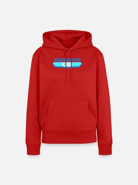 Maralpin-Logo - Frauen Premium Bio Hoodie - Rot