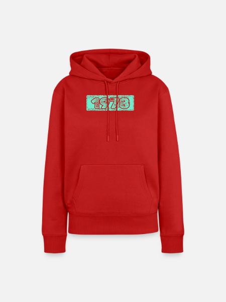 1978 - Frauen Premium Bio Hoodie - Rot