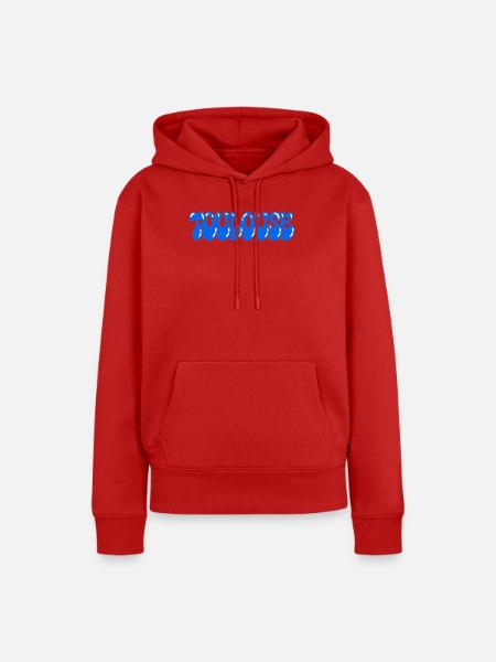 Toulouse-Blaue Himmelblase - Frauen Premium Bio Hoodie - Rot