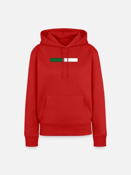 Algerische Flagge - Frauen Premium Bio Hoodie - Rot