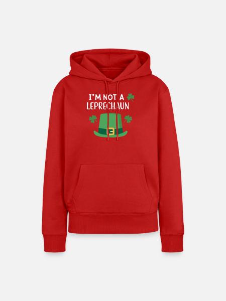 Ich bin kein Kobold - Frauen Premium Bio Hoodie - Rot