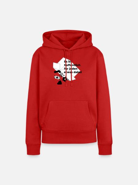 für jeden etwas dabei - Frauen Premium Bio Hoodie - Rot