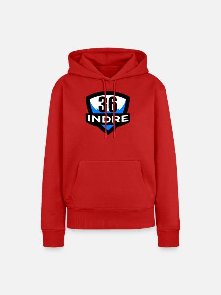 36 Indre - Frauen Premium Bio Hoodie - Rot