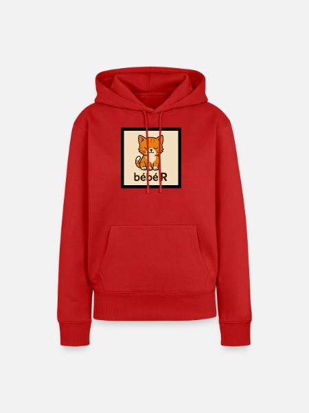 Baby R - Frauen Premium Bio Hoodie - Rot