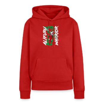 Alifuru Warrior par s2soon - Sweat à capuche Premium bio Femme - rouge - Devant - Julia (174cm)