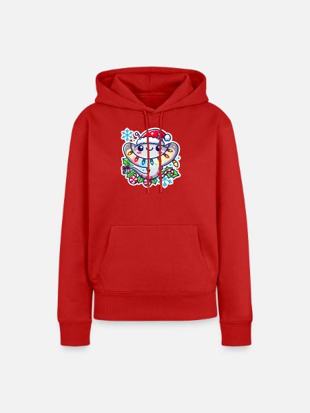 Holiday Ray of Joy - Frauen Premium Bio Hoodie - Rot