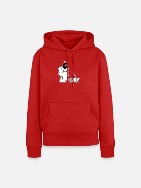 Dancing Thug - Frauen Premium Bio Hoodie - Rot