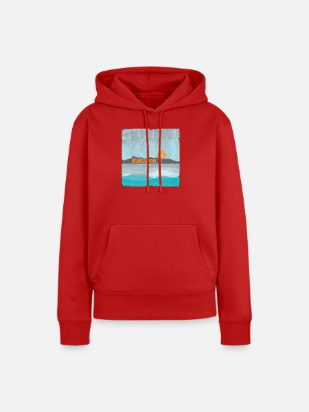 Balearen Küste Windmühle Sonnenflug - Frauen Premium Bio Hoodie - Rot