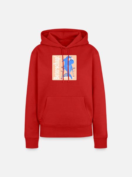 Gute Besserung, Kinder. - Frauen Premium Bio Hoodie - Rot