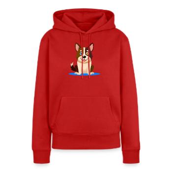 Kleiner bunter Hund (Comic) - Frauen Premium Bio Hoodie - Rot - Vorne - Julia (174cm)