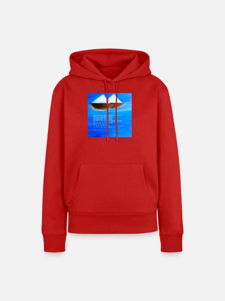 Freundschaft - Frauen Premium Bio Hoodie - Rot