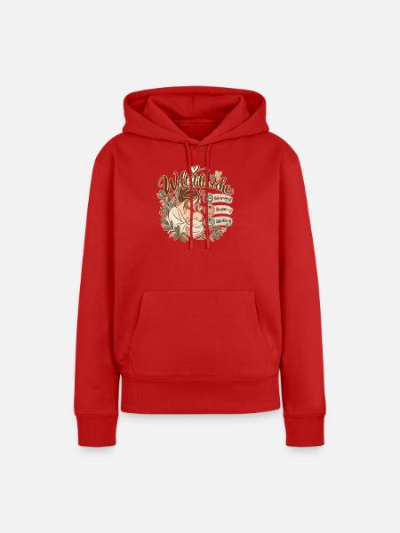 Weltstillwoche  - Frauen Premium Bio Hoodie - Rot