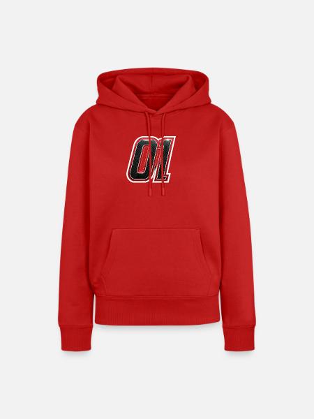 01 Carbon Racing Emblem - Frauen Premium Bio Hoodie - Rot