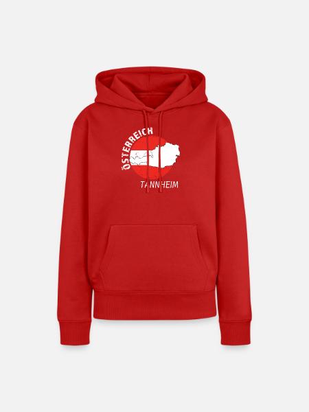 Tannheim - Frauen Premium Bio Hoodie - Rot