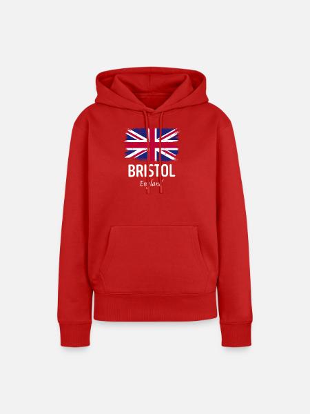 Bristol - Frauen Premium Bio Hoodie - Rot