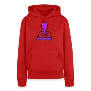 Console rétro Arcade Joystick - Sweat à capuche Premium bio Femme - rouge - Devant - Julia (174cm)