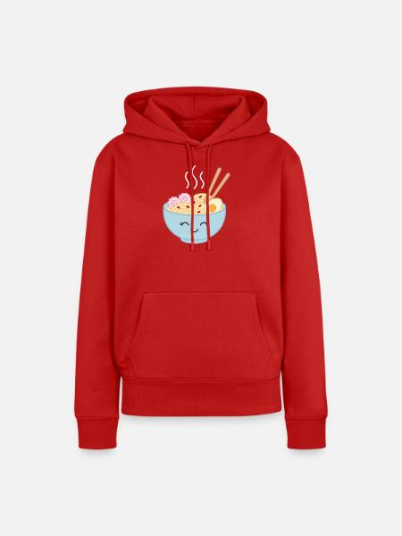 Mix-Ramen-Bowl - Frauen Premium Bio Hoodie - Rot