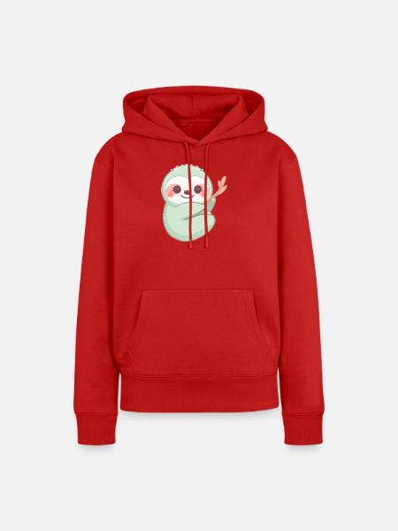 Immer Schön Entspannt - Frauen Premium Bio Hoodie - Rot