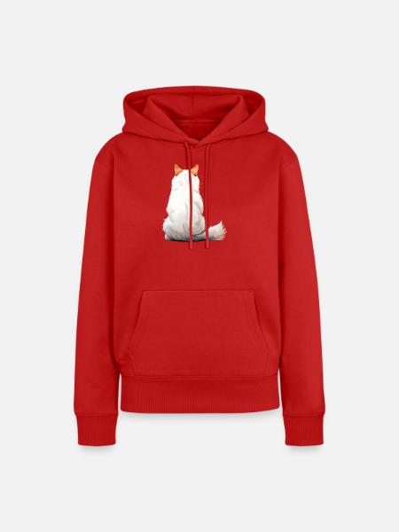 Türkischer Van - Frauen Premium Bio Hoodie - Rot