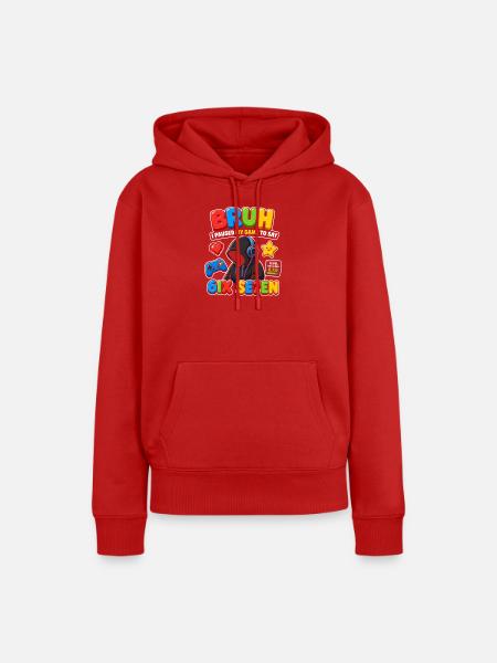 Bruh 6ix Se7en Gaming Vibe - Frauen Premium Bio Hoodie - Rot