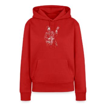 Guitare Ulysses S Grant - Sweat à capuche Premium bio Femme - rouge - Devant - Julia (174cm)